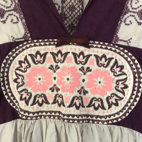Odd Molly Uncorporated Purple Embroidered Dress - Picture 2 of 6